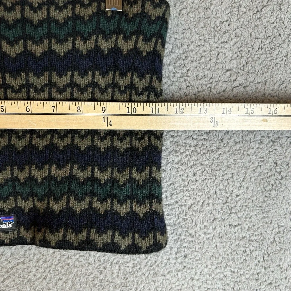 Patagonia Neck Gaiter Mens One Size Blue Fleece Geometric Scarf Winter Warm